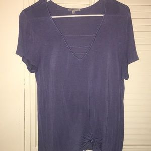Short sleeve V neck